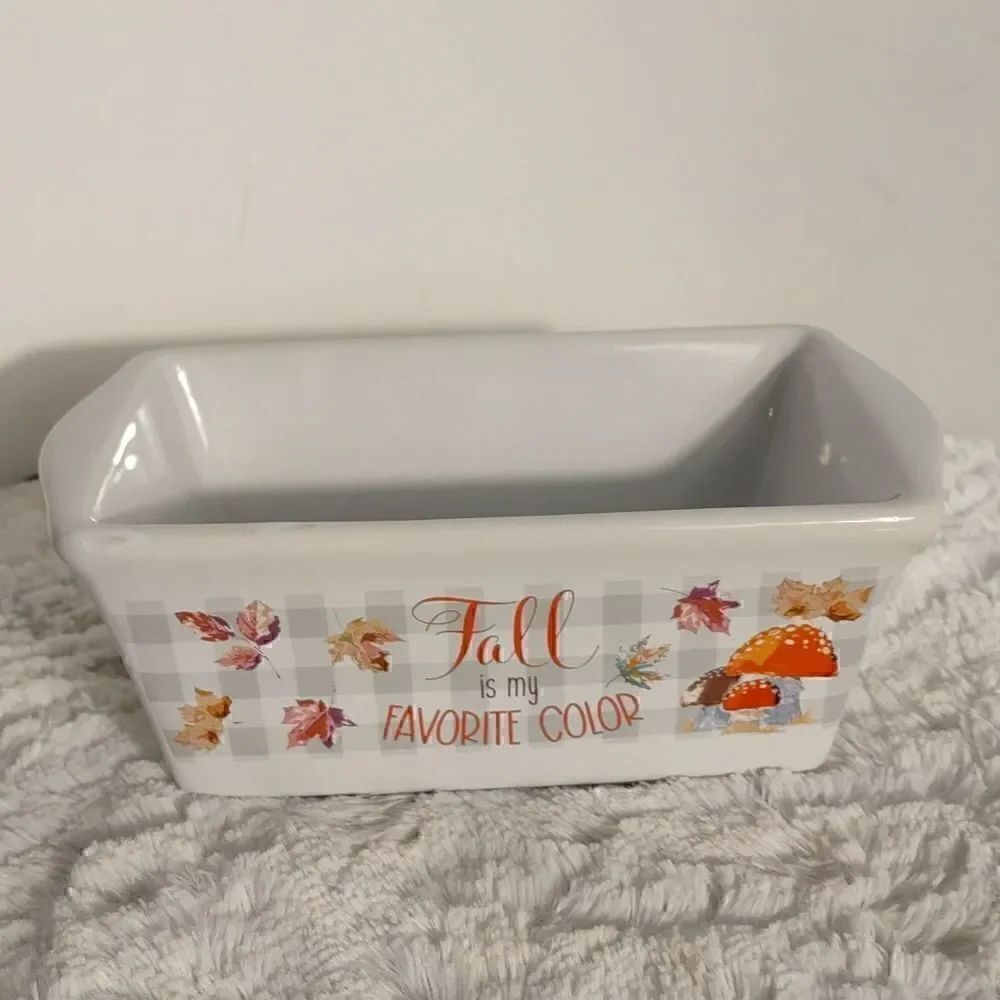 Royal Norfolk Ceramic "Fall" Mini Loaf Dish - Picture 5 of 5